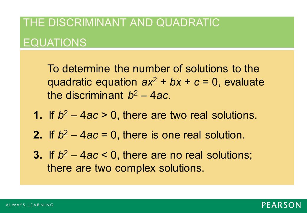 2-02 Quadratic Equations